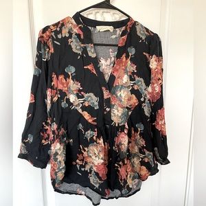 Floral Button Up Blouse